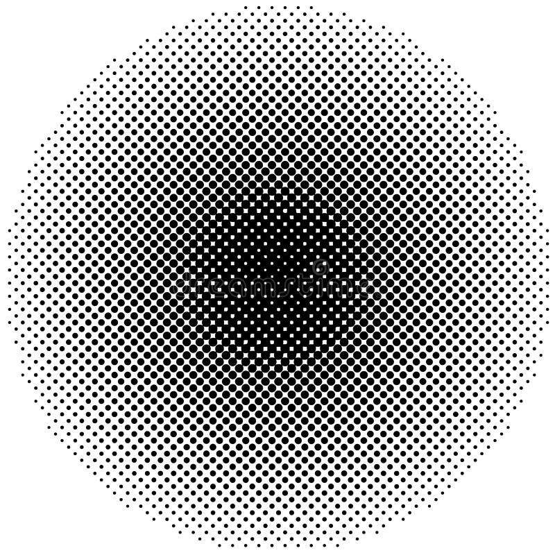 Halftone element, circular halftone pattern . Specks, halftone circle gradient. Halftone element, circular halftone pattern . Specks, halftone circle gradient